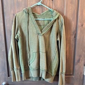 Olive Green Women's Hoodie Sweater